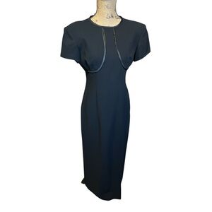 Liz Claiborne Black Maxi Dress Evening Church Funeral‎ Event Special Occasion